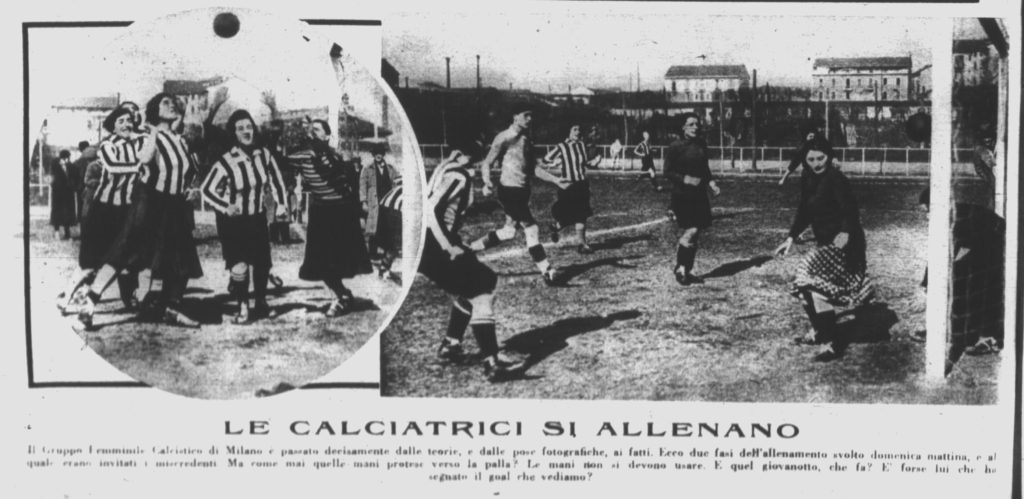 La storia del Gruppo Femminile Calcistico di Milano prima parte