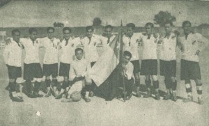 Equipo de Colo-Colo que jugó contra la Real Unión Deportiva de Valladolid