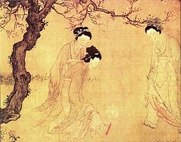 Donne cinesi giocano a tsu-chu (di Da Jin, XIV-XV sec.)
